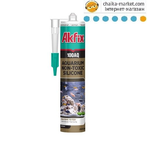 Akfix SA079 Силiкон акварiумний 100AQ чорний 280мл/340гр 