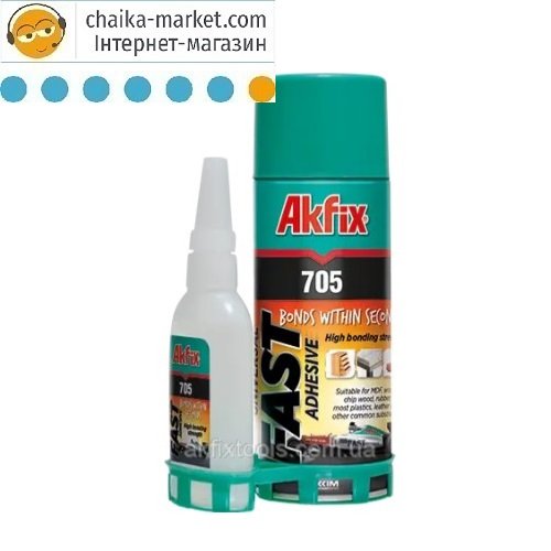 Akfix 705 (GA060) Клей для дерева i МДФ з активатором 200мл+50гр