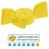 Бабочка для шарового крана APC Prof 3030204002, 1”, желтая