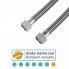 Гибкая гофрированная подводка для воды, гайка-гайка (нерж.) APC 3040104009, 1/2” 1,5м