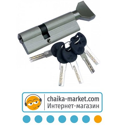 Цилиндр Imperial CK 100 (50/50) ключ/поворот SN (сатин)