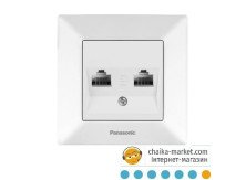 Panasonic Arkedia Slim WNTC0404-2WH Розетка комп ютерна RJ45 CAT5e бiла