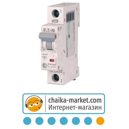 Автоматический выключатель HL-C 1Р 63А EATON
