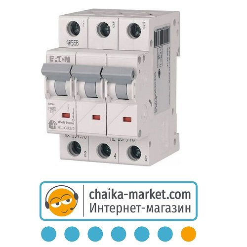 Автоматический выключатель HL-C 3Р 32А EATON