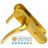 Дверні ручки на планці FZB 15-57 BK-001 SB/GP (матове золото/золото)