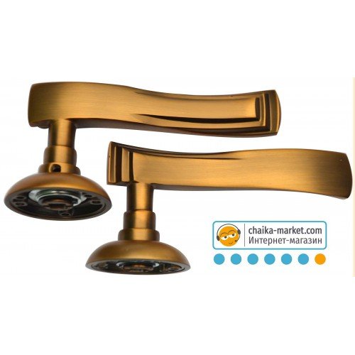 Дверные ручки на розетке USK Z-58060 MACC (кофе)