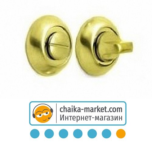 Накладка под WC фиксатор ШЕРЛОК WC-1 PB (золото)
