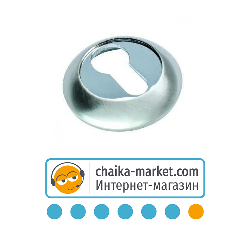 Накладка под цилиндр KEDR ET1001 SN/CP (сатин/хром)
