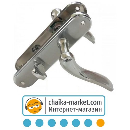 Дверные ручки на планке FZB 15-100 BK-15100 SN/CP (сатин/хром)