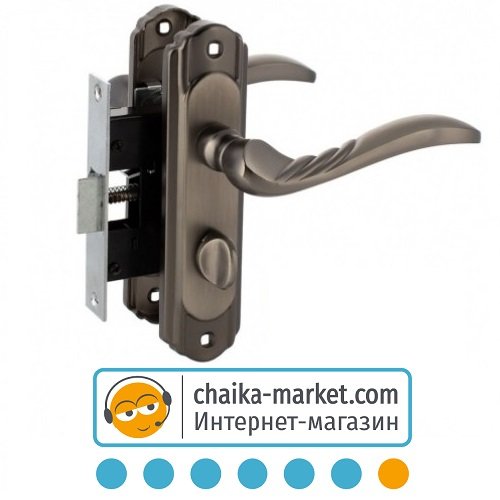 Замок для межкомнатных дверей FZB 15-183 BK AB (бронза)