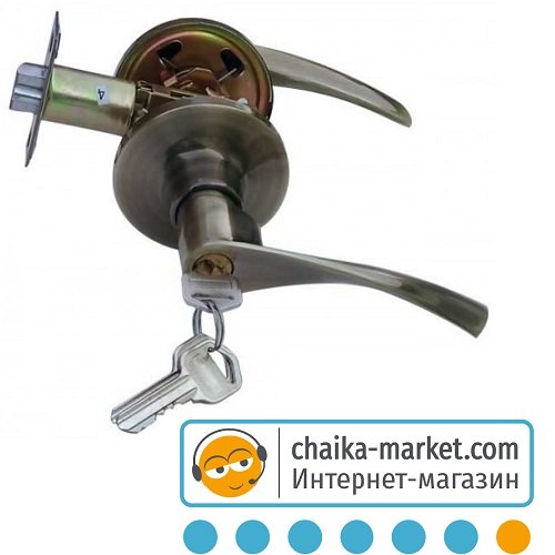 Ручка-замок FZB Sofia 15-24 ET-K320 AB (бронза)