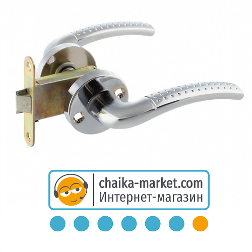 Замок для міжкімнатних дверей FZB 15-40 PC (срібло) (1уп.-6шт.)