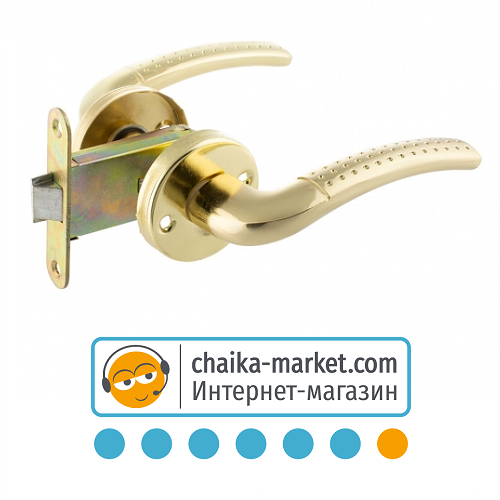 Замок для межкомнатных дверей FZB 15-40 PB (золото) (1уп.-6шт.)