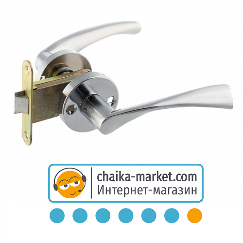 Замок для межкомнатных дверей FZB 15-41 PC (серебро) (1уп.-6шт.)