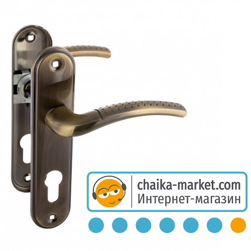 Дверные ручки на планке FZB 15-65 ET-001 AB (бронза)