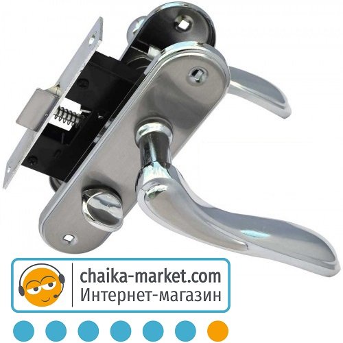 Замок для межкомнатных дверей FZB 15-98 ET-71001 SN/CP (сатин/хром)