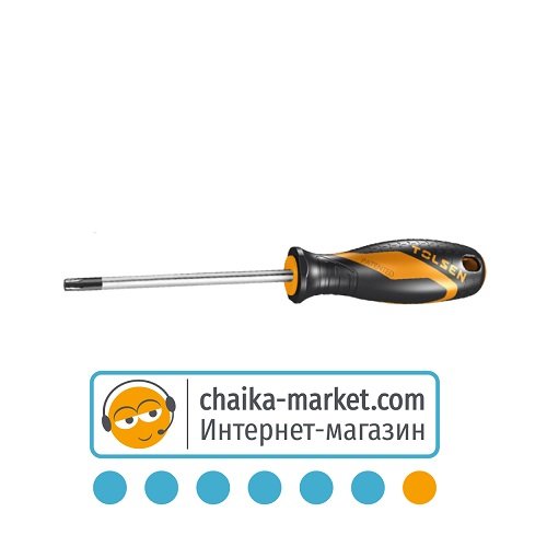Отвертка Эрго торкс TOLSEN 20171 Т10*3,0*75мм