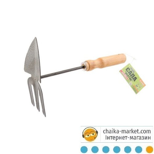 MASTER TOOL 14-6189 Тяпка садова 'Нептун' 260*155*70мм з дерев. ручкою