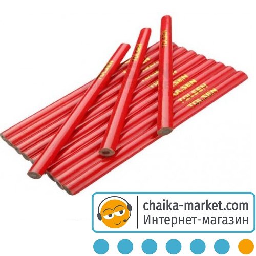 Комплект теслярських олівців TOLSEN 42021 12 штук