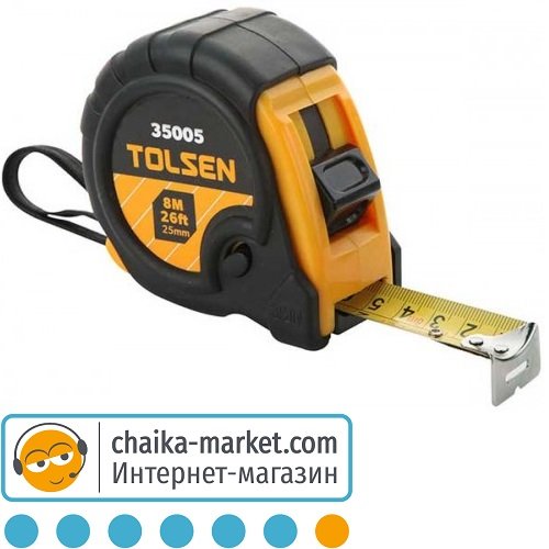Рулетка пластик/резина TOLSEN 35002 3м*16мм
