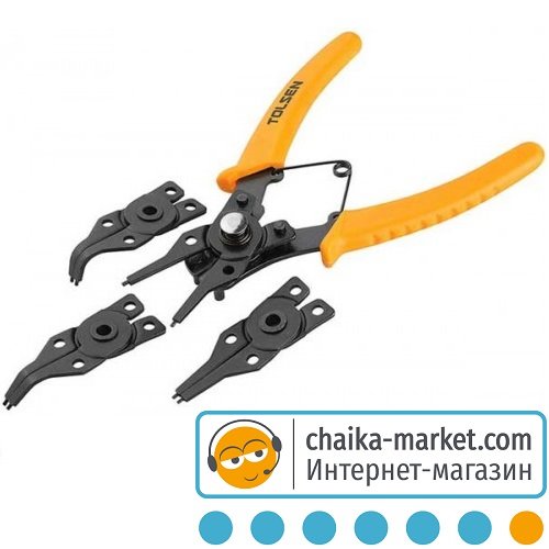 Съемник стопорных колец 4-в-1 TOLSEN 10100
