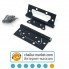 Петля дверна метелик 100*63*2 мм KEDR FLUSH 2BB-Black mat (чорний матовий)