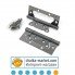 Петля дверна метелик 100*63*2 мм KEDR FLUSH 2BB-Black nickel (чорний нікель)