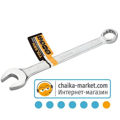 Ключ комбинированный рожковый+храповый TOLSEN 15039 32мм