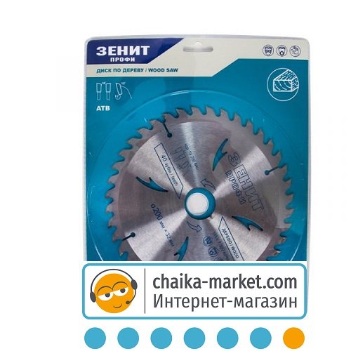 Диск пильный Зенит Профи по дереву 19200640 200*32/30 мм АТВ 40