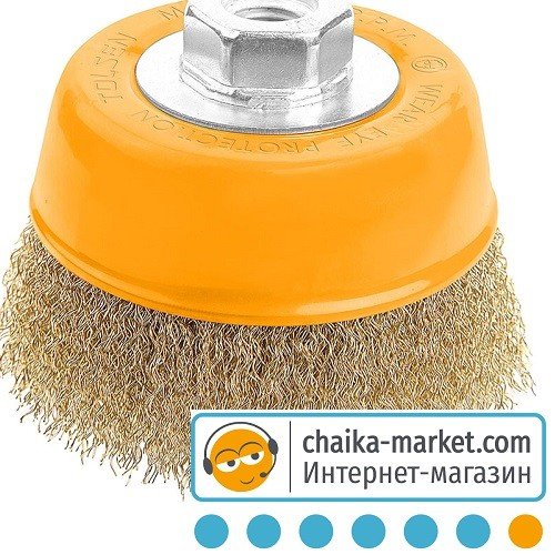 Щетка чашечная TOLSEN Профи 77503 М14 100 мм 