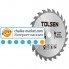 Диск пильный с ТВС напайками по дереву TOLSEN 76461 254*60Т*30 мм