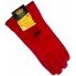 Перчатки-краги сварщика замшевые СИЛА размер 10,5 (красные)