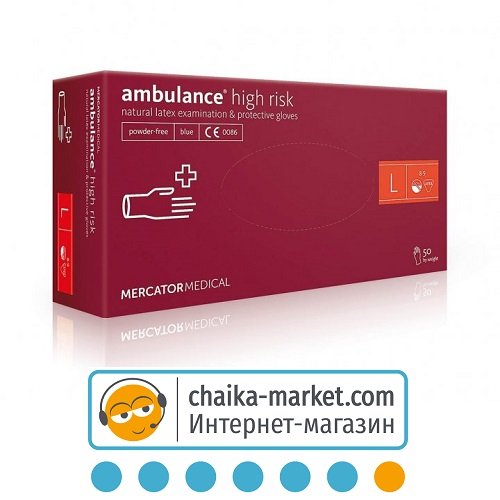 Рукавички Ambulance розмiр L (1уп-25пар)