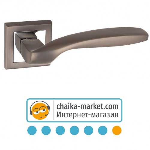 Дверные ручки на розетке FZB-Sofia C78 QX3 15-160 SN/PC (сатин/хром)