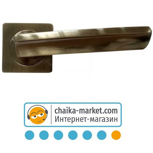 Дверные ручки на розетке KEDR HRoz-06.593-AL AB (бронза)