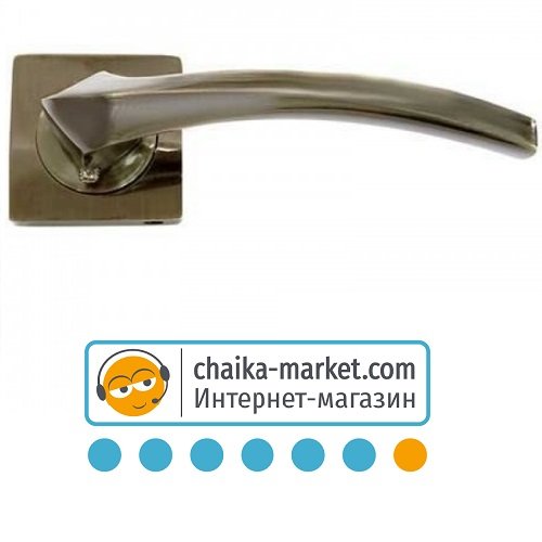Дверные ручки на розетке KEDR R08.160-AL AB (бронза)