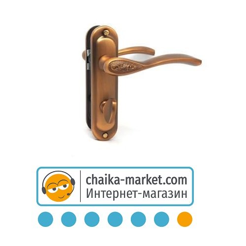 Дверні ручки на планці KEDR AL MINI 62.1313 WC MACC (матова кава) (1уп.- 2шт.)
