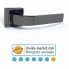 Дверные ручки на розетке KEDR R08.170-AL Black nickel (черный никель)