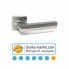 Дверные ручки на розетке KEDR R08.840-AL Graffit/SN (графит/сатин)