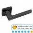 Дверные ручки на розетке KEDR R08.144-AL Black nickel (черный никель)