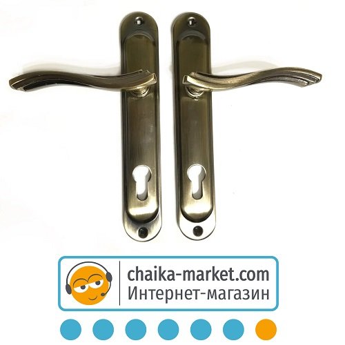 Дверные ручки на планке UniLock UL-85160 ET AB (бронза)