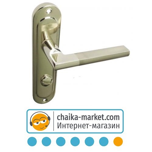 Дверные ручки на планке USK А-62-04 WC R BN (никель)