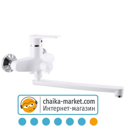 Змiшувач для ванни PLAMIX Oscar-006 EURO White