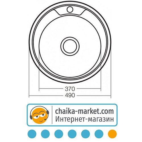 Мойка ZERIX Z490-06-170D (decor)