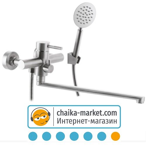 Змiшувач для ванни ZERIX SUS-006 EURO SUS 304