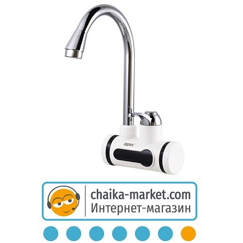 Проточный водонагреватель ZERIX ELW12-EW 3 kW на стену с индикатором температуры