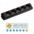 Колодка 5 гнезд с заземлением Multi-Let VIKO 90134500 черная
