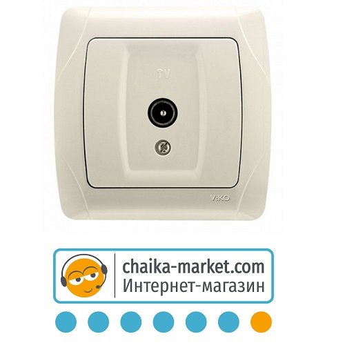 Розетка телевизионная VIKO Carmen 90562010 (крем)