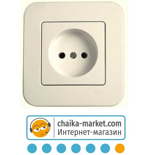 Розетка одинарная VIKO Rollina 90421007 (крем)